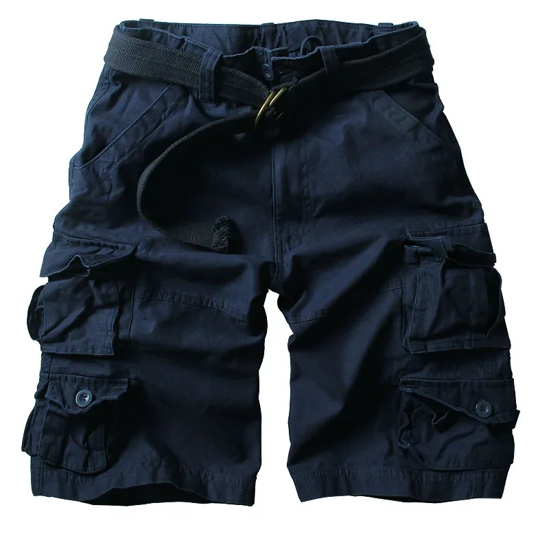 2024 Zomer Bermudas Short Heren Met Riemen Casual Knielengte Heren Korte Broek Multi-Pocket Outdoor Sport Hombre