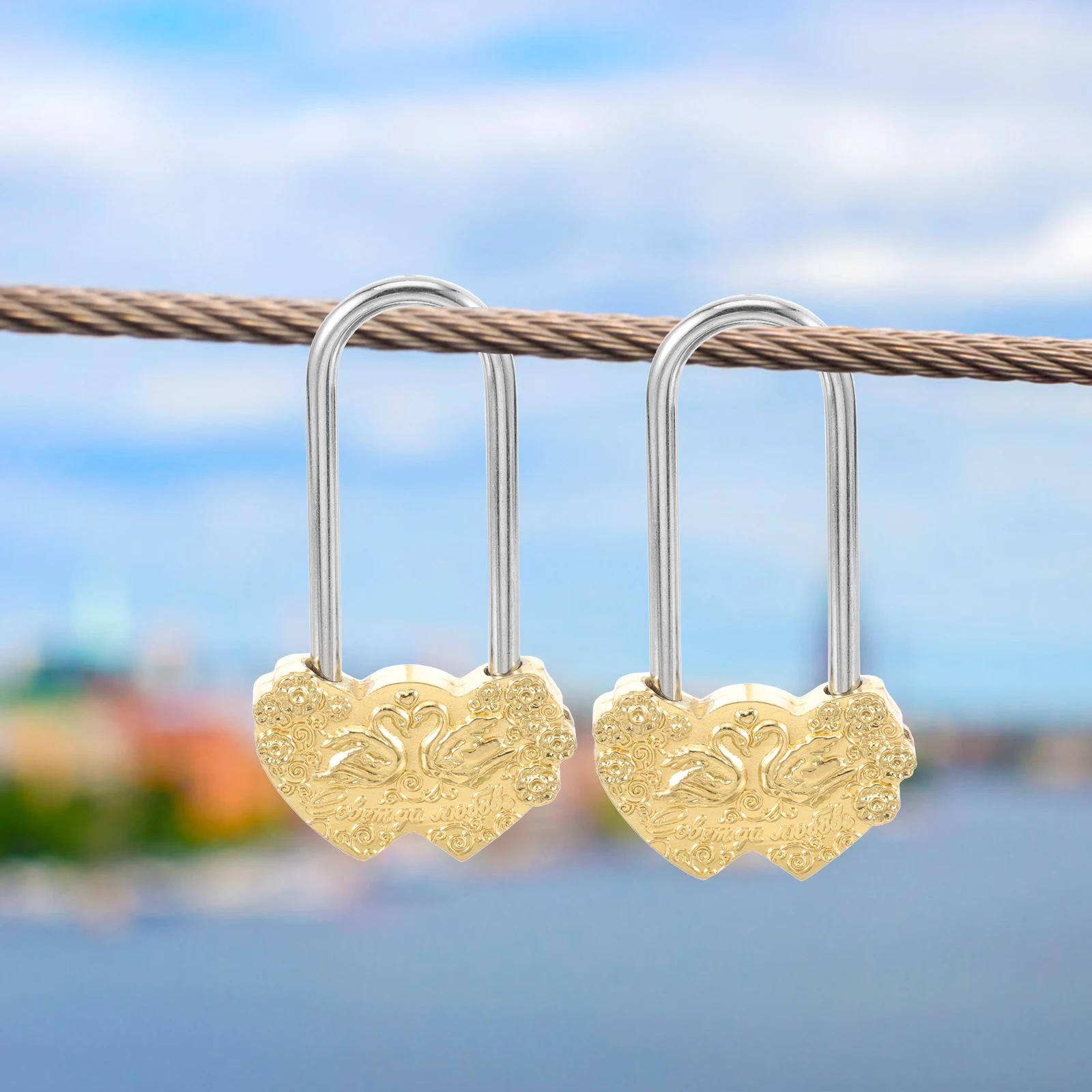 

Vintage s Wedding Travel Anniversary Decorative Metal Padlock For Lovers Padlock For Travel Metal Swan Hardware