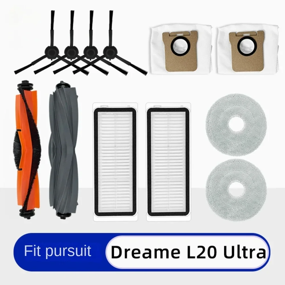 

Suitable for Dreame Chasing Robot Accessories L20 Ultra Main Glue Edge Brush Filter Cloth Dust Bag