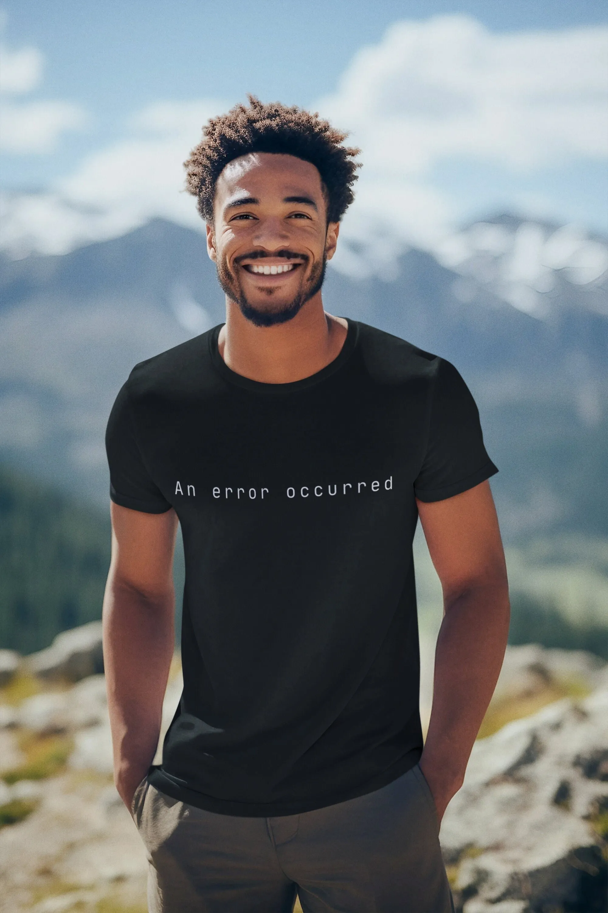 An Error Occurred T Shirt Glitchy Tech Humor Funny Message Design Perfect For Enthusiasts And Programmers Unique Playful