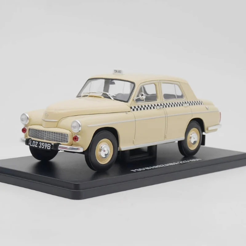 IXO Diecast 1:24 Scale FSO WARSZAWA 223 1964 Taxi Alloy Car Model Collection Souvenir Static Display Ornaments Vehicle Toy