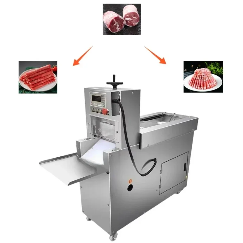 

Stainless steel meat food slicer sausage bacon lamb beef