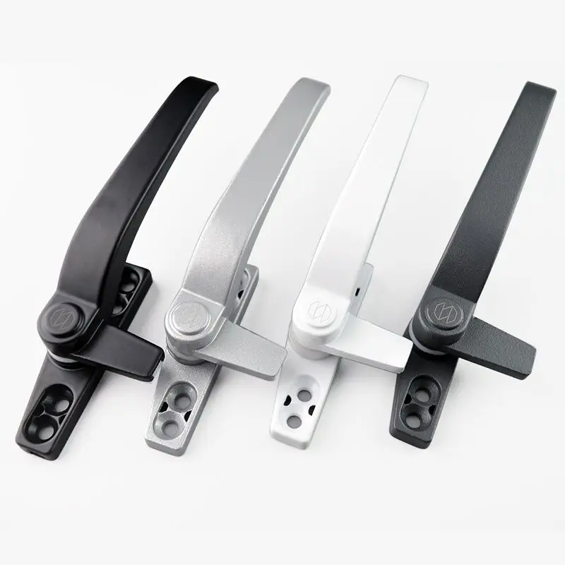 1 Pcs Zinc alloy push open door and window lock Glass window lock handle Safety Anti-theft latch Windows Hardware Accessories