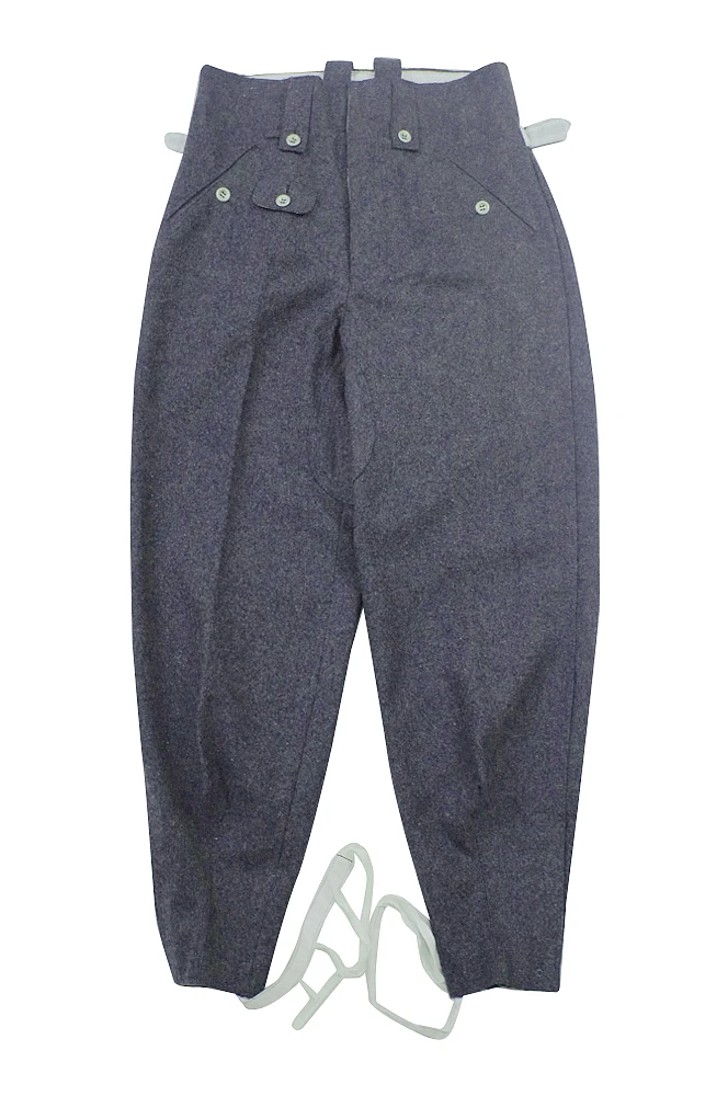 Keilhosen-pantalones de lana GUWF-004 WWII, pantalón alemán M43, Luftwaffe, azul y gris