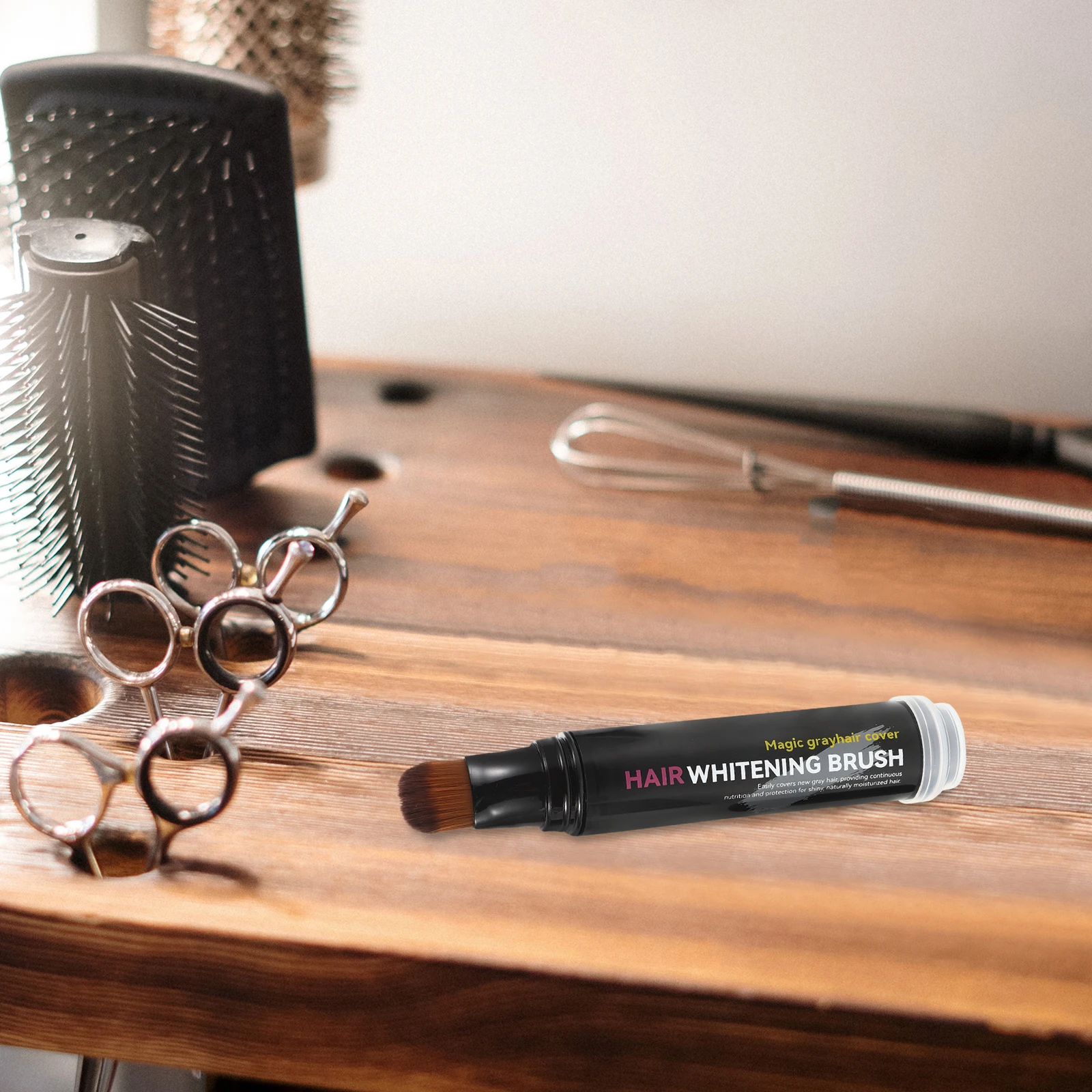 

Hair Dye Root Cover Stick Touch Up Hairline Powder Instant Pen Gray Beard Dye Longlasting Practical Event