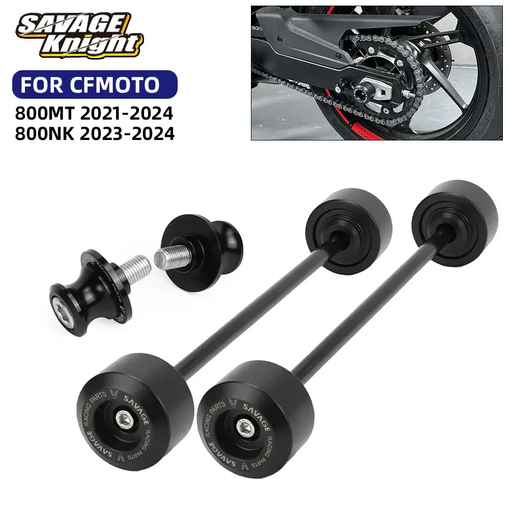 

Для CFMOTO 800NK 800MT 2021-2025 передняя и задняя вилка, ось колеса, аварийные ползунки, катушка маятника 800 NK MT MT-X, защита от падения