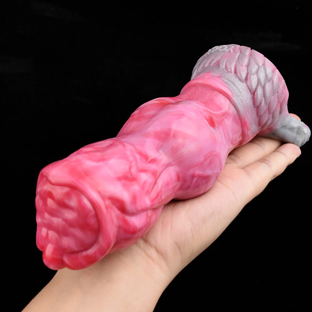 YESBUY Thick Wolf Dildo Sleeve Big Knot Penis Sheath For Men Dick Enlargement Sex Toy Delay Pleasure Time Butt Vaginal Massager