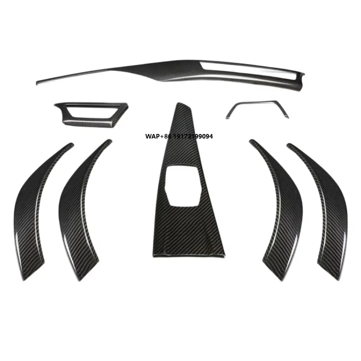 

For-BMW3/4 SERIES F30//32/33/36 Dry Carbon Fiber Car Dashboard Decorative Stickers Interior Upgrade Kit Modification Assembly