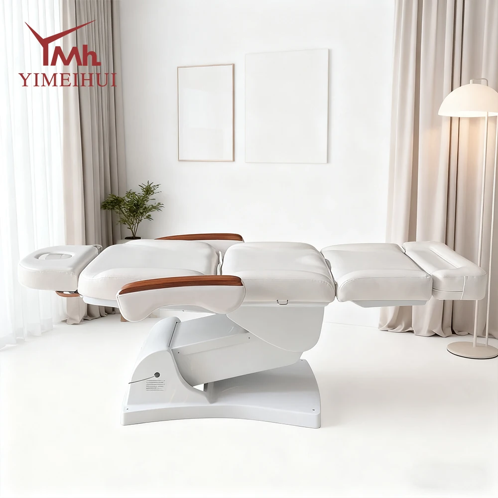 سرير التجميل الكهربائي التلقائي العلاج الطبيعي كرسي الوشم قابل للتعديل رفع كراسي التجميل المريحة سرير التدليك #2