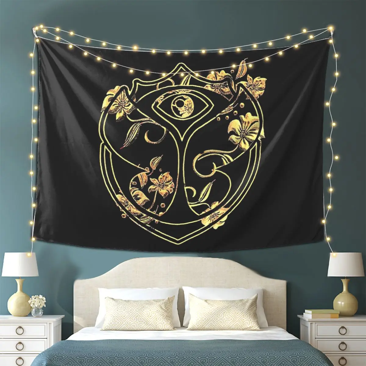 Tomorrowland Belgian Electronic Dance Music Festival  Tapestry Wall Hanging Aesthetic Home Decoration Tapestries for Dorm Room