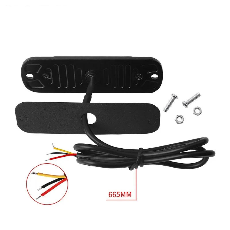 1x Truck 12V 24V 6smd LED Strobe Warning Light Strobe Grille Flashing Lightbar Car Beacon Lamp Amber Yellow White Traffic Light image 3
