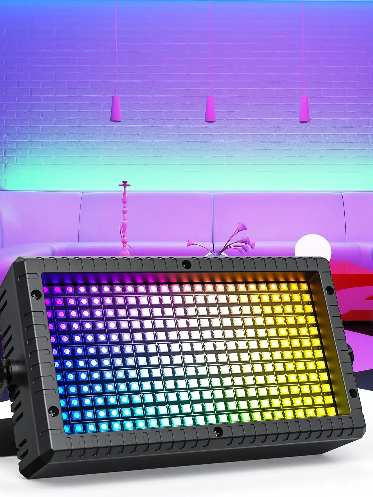 U'King 4PCS 60W LED Wall Wash Licht 3IN1 RGB Strobe Effekt Bühnenbeleuchtung DMX512 DJ Wash Bar Effekt Licht für Party Hochzeit
