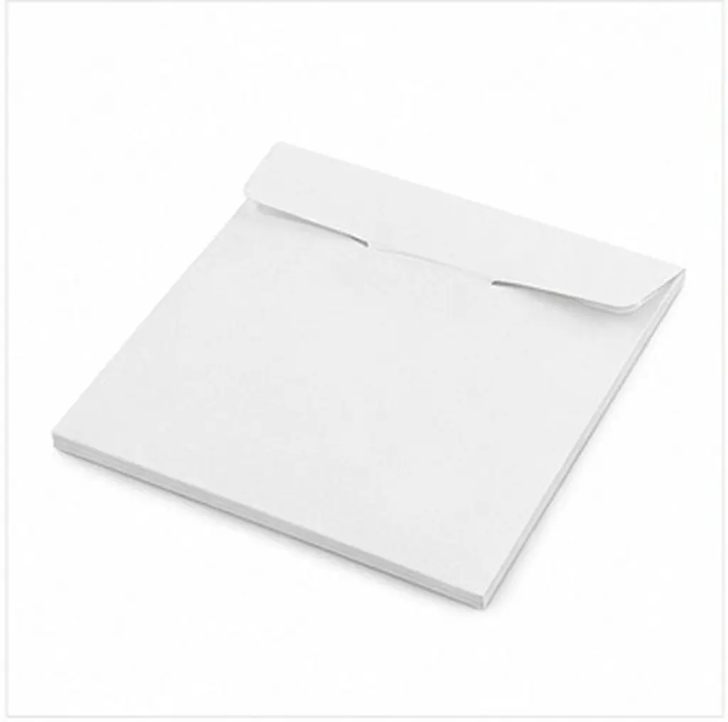 10Pcs White Flat Cardboard Cd Mailer Envelopes Cd Paper Sleeves for Storage Transport Dj Music Archiving Writable