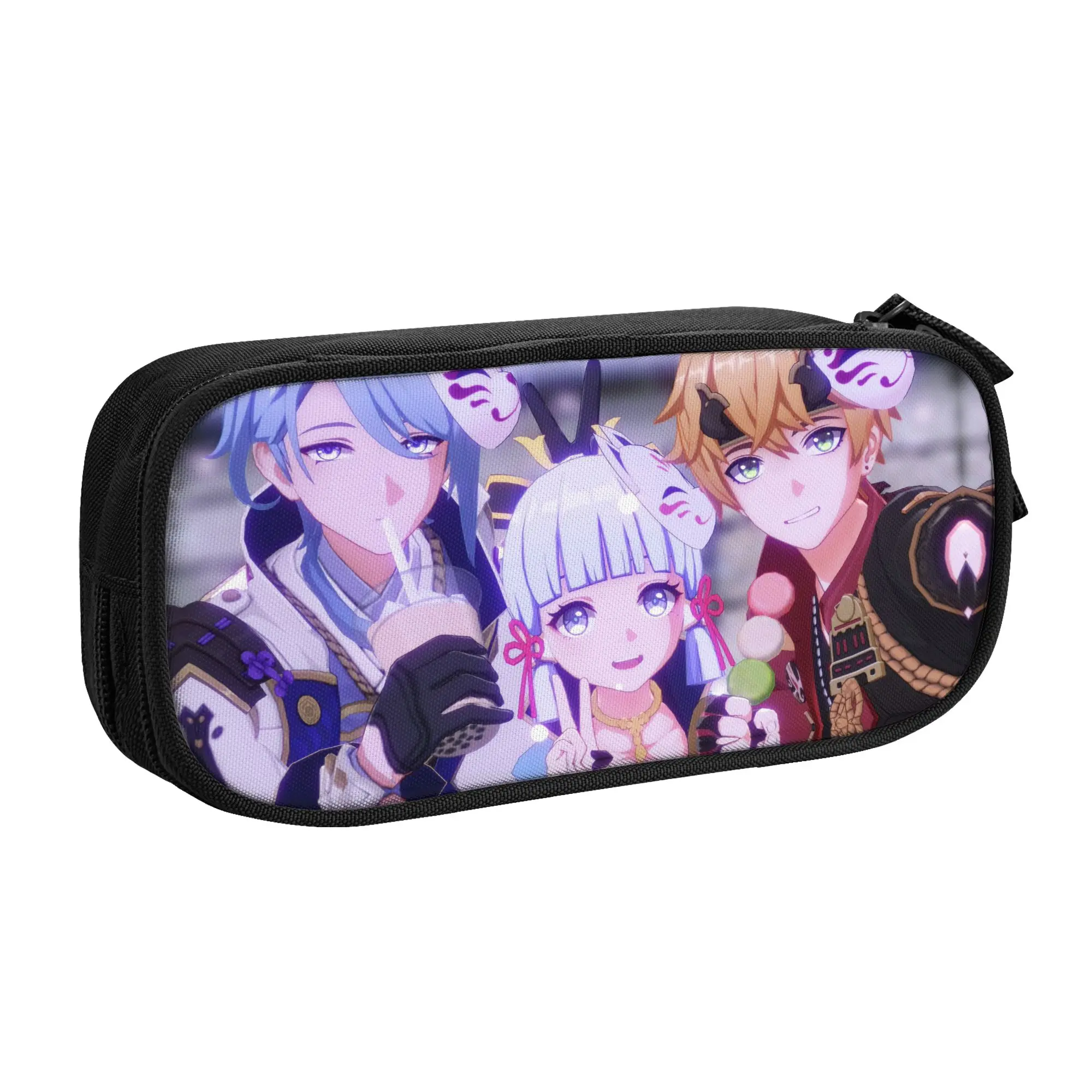 Estuche para lápices Ayaka Ayato Thoma, estuche clásico para lápices de Anime Genshin Impact, bolsas para lápices para niñas y niños, gran capacidad, regalos, estuches para lápices