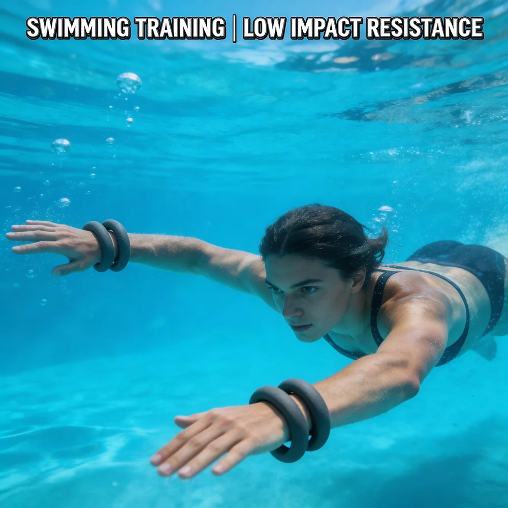 Pulsera de Fitness con Peso Ajustable para Correr, Nadar, Yoga, Brazalete de Silicona con Peso para Muñeca, Equipo Portá