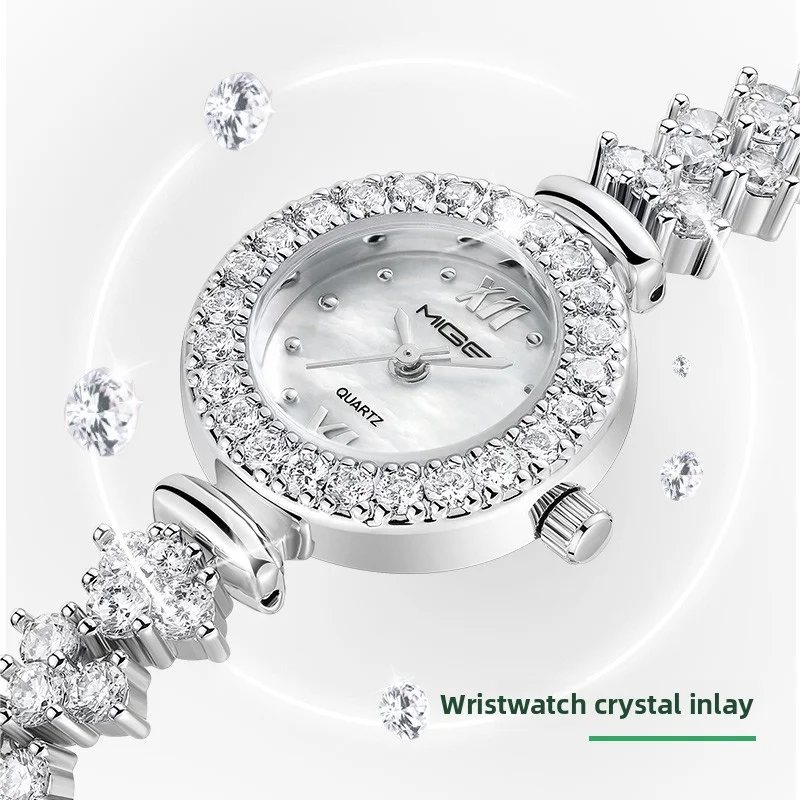 MIGE Original Miyota Quartz Woman Watch Waterproof Ladies Wristwatch Fashion Diamond Crystal Waterproof Watch For Women Gift