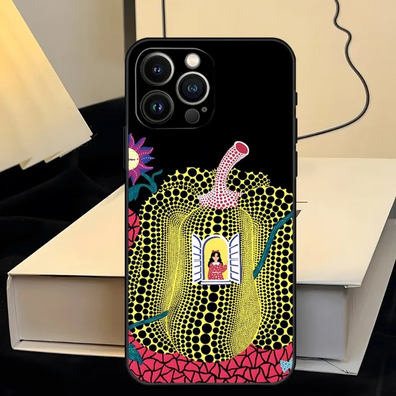 Pumpkin Yayoi Kusama Phone Case For Iphone 13ProMax 11 13 14 Pro Xs Max Mini Xr X 7 8 6 6s Plus Shell Coque