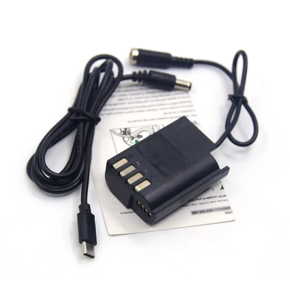 Acoplador de CC DCC17 para DMW-BLK22, batería ficticia de 5,5x2,1mm, hembra + PD, Cable de alimentación USB tipo C de 9V para Panasonic G9 GH6 GH5II DC-S5 S5GK, nuevo