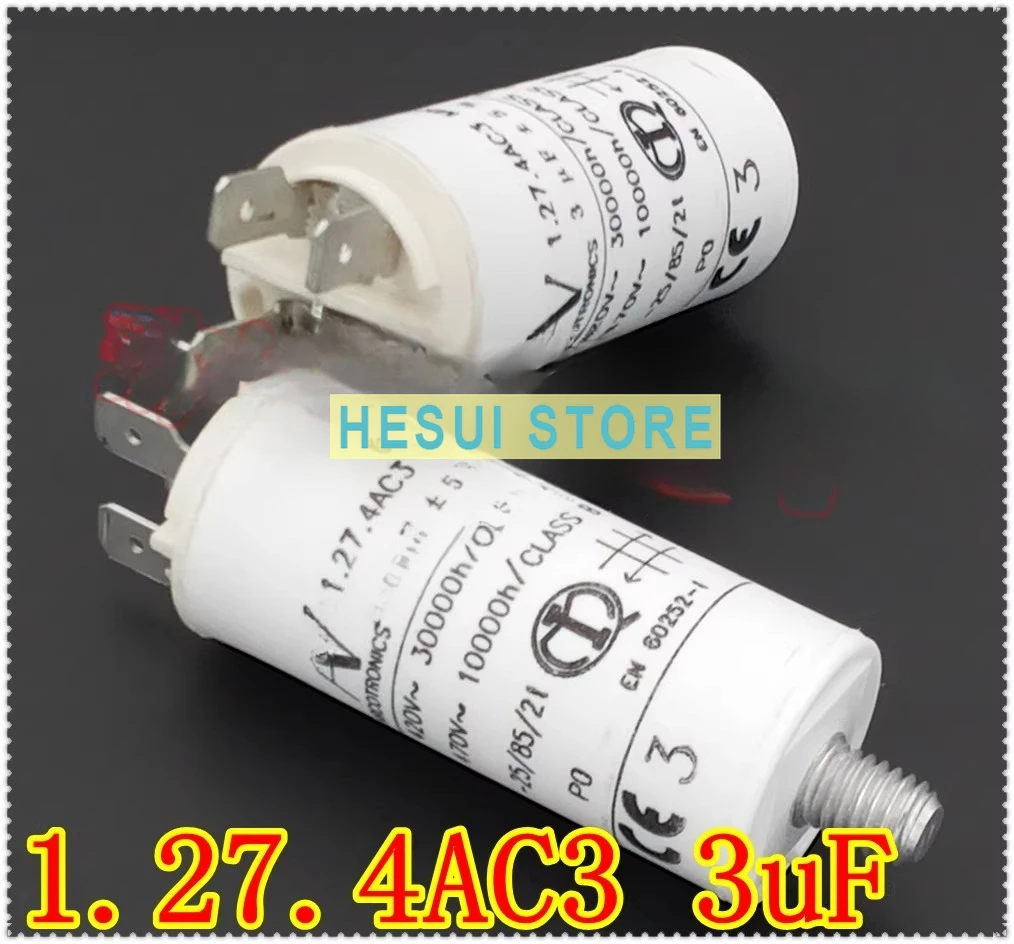 ARCOTRONICS/AV 1.27.4 AC3 MKP 3uF motor start capacitor