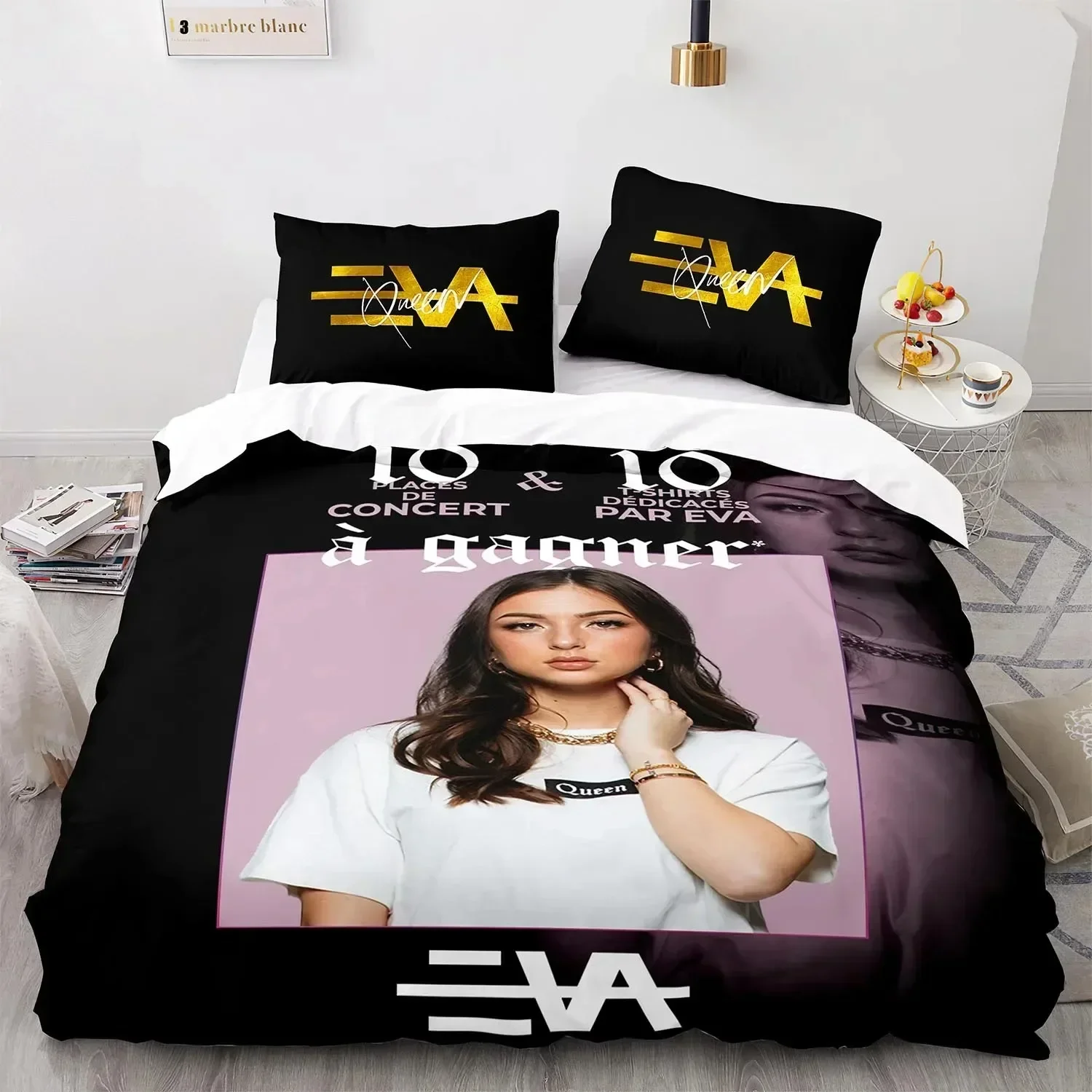 

3D Eva Queen Printed Bed Set Duvet Cover Pillowcase Bedding Set Bed Linen Sheet Quilt Cover Full Queen King Size Home Textile