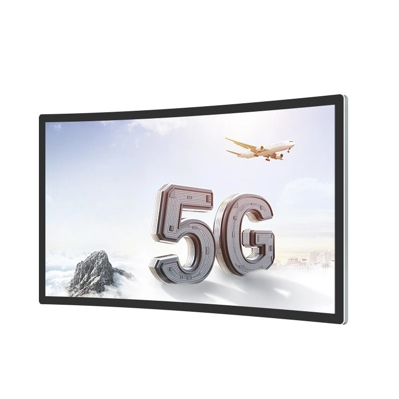 Color crystal curved screen, touch all-in-one OLED LCD screen, self-service end point