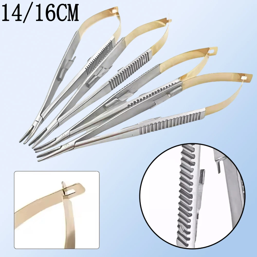 Dental Castroviejo Needle Holder for Orthodontic Implant and Surgical Use Precision Grip Instrument