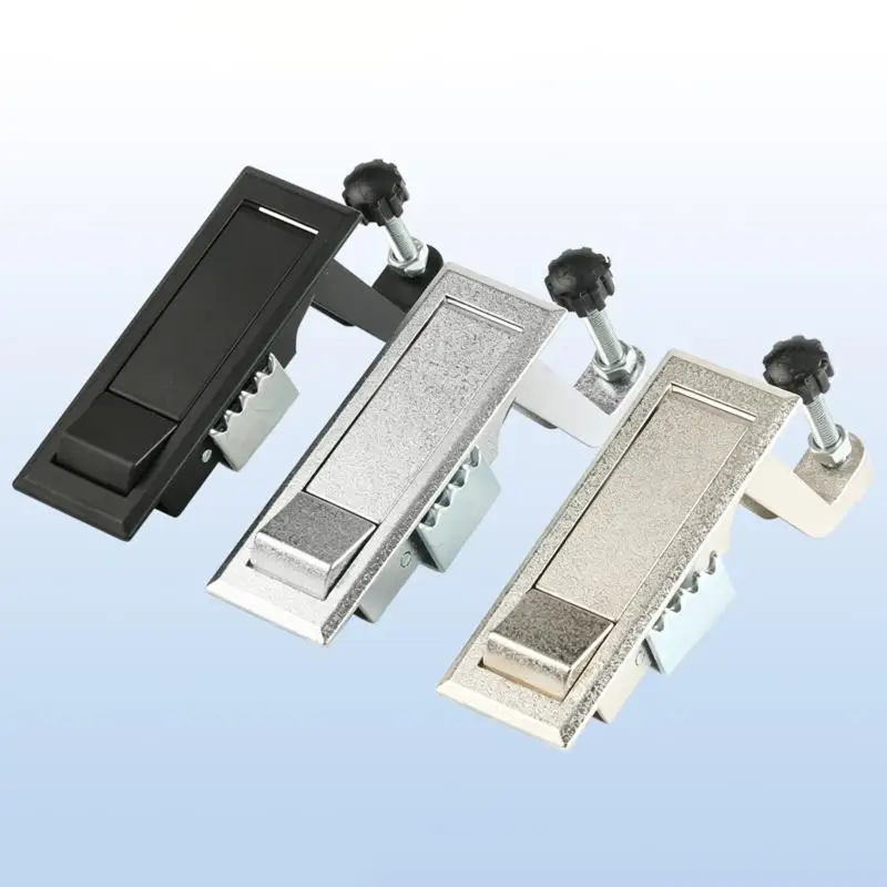 Push Button Lock Zinc Alloy Adjustable Box Case Boiler Flat Locker Switch Hasp Latch Metal