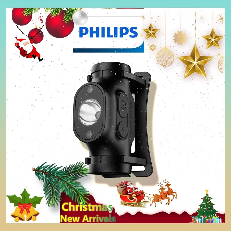 

Philips Self-defense Headlamp Sensor Head Flashlight of Lighting Type-C Rechargeable Headlight Outdoor Camping Fishing Lantern
