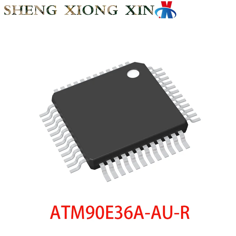 5pcs/lot 100% NEW ATM90E36A-AU-R 48-TQFP Electricity metering ATM90E36A M90E36A Integrated Circuit