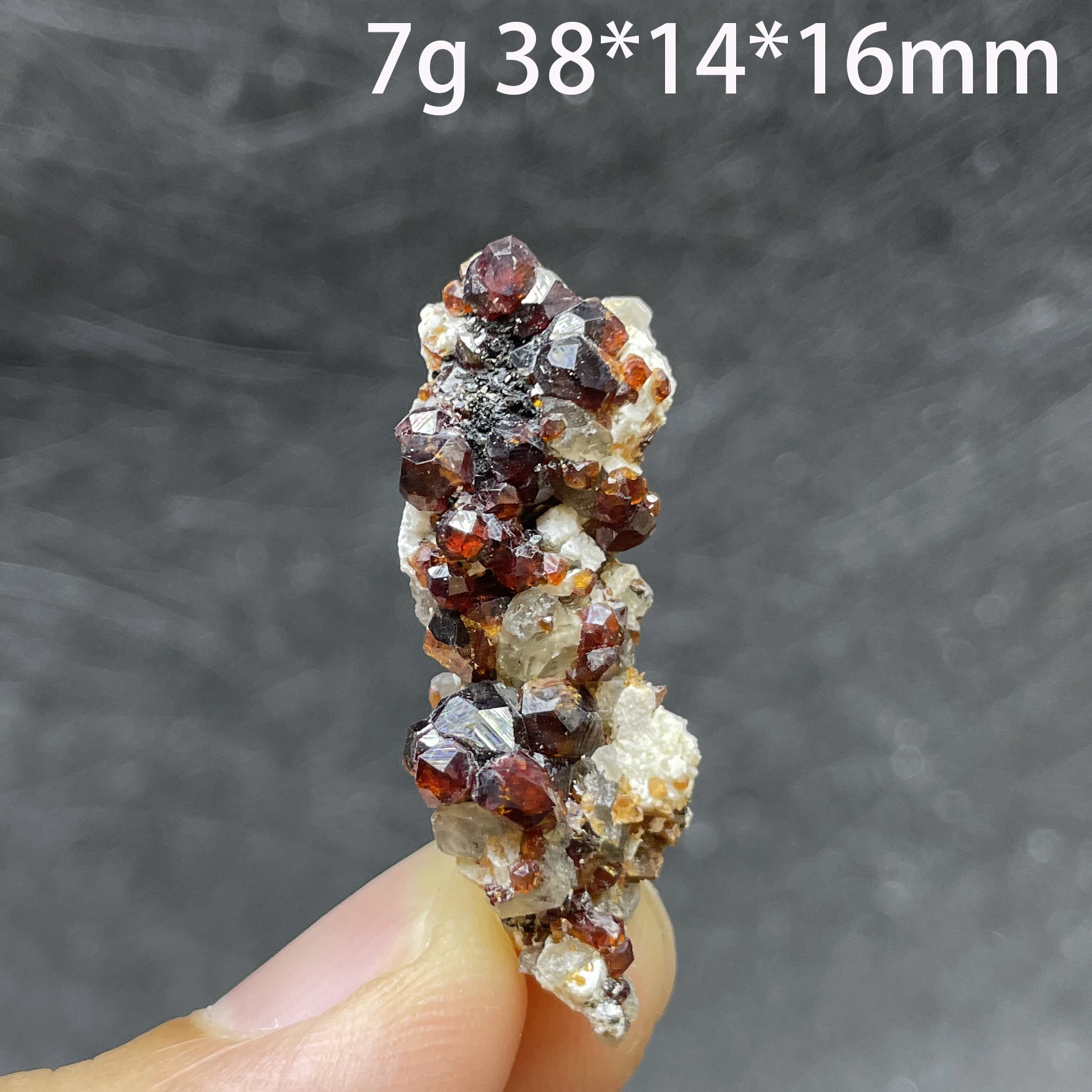Natural Raw Rock Garnet Quartz Stone Mineral Specimen Teaching Quartz Cluster Healing Home Decor Gift