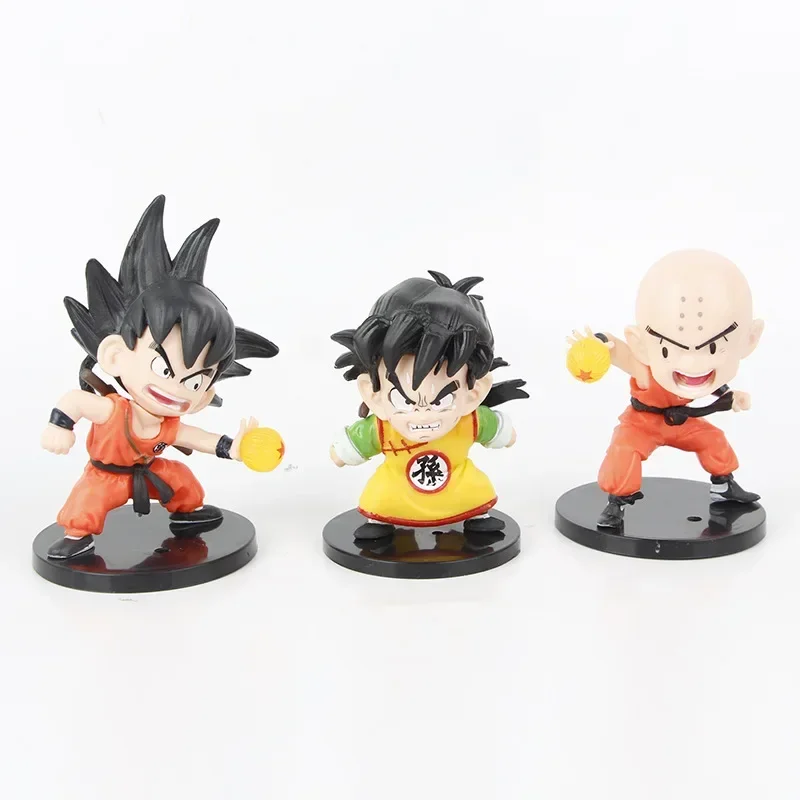 Figuras de acción coleccionables de juguete, modelo de bola de dragón de Color aleatorio, Goku, Chichi, Piccolo, Krillin y más, 1 ud.