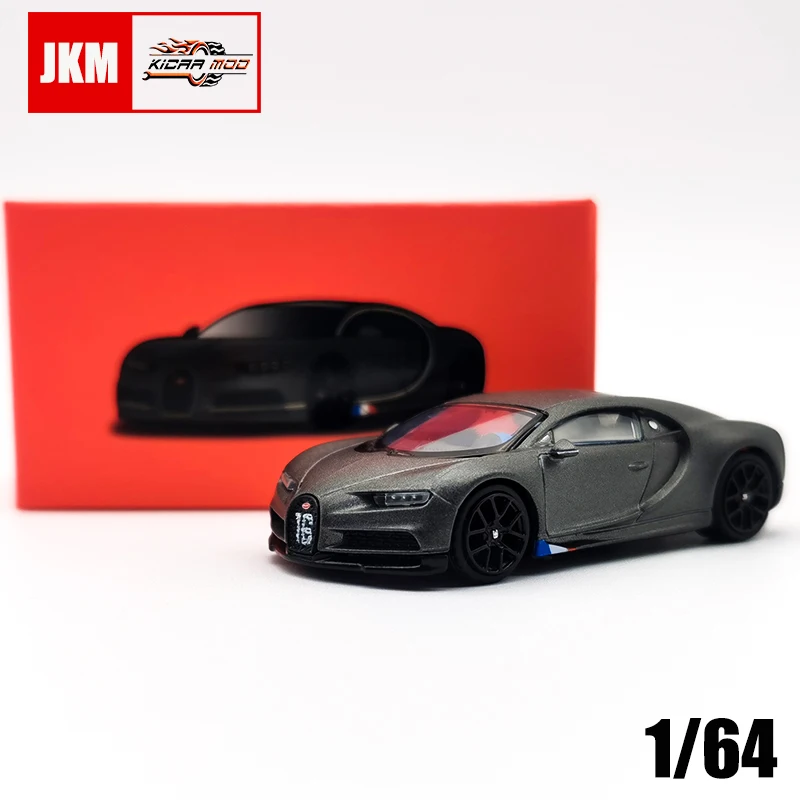 JKM Diecast Model Car 1/64 Chiron Hyper Super Racing Car Alloy Body Ruber Tires Toy Car Vehicle Gifts for Adults Teenagers