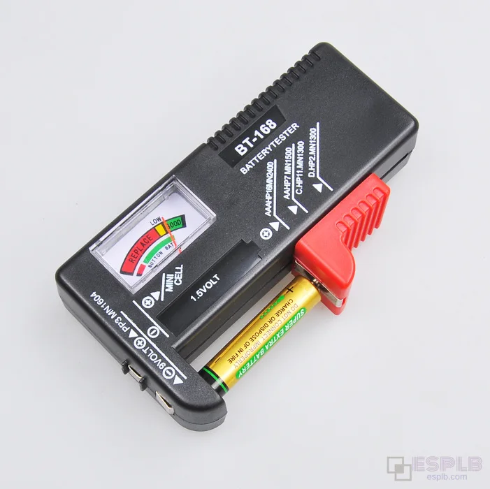 BT-168 AA/AAA/C/D/9V/1.5V batteries Universal Button Cell Battery Colour Coded Meter Indicate Volt Tester Checker BT168 Power