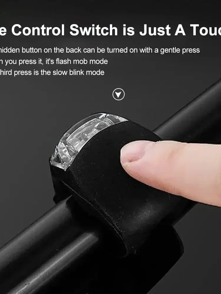 AliExpress NONE Bike Light Set Silicone Waterproof Bicycle Head Front Lamp and Taillight Flashlight for Bike Warning Lights