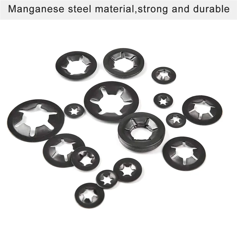 

280 шт., зажим подшипника, шайба, стопорное кольцо, цветок, комбинированный комплект креплений с замком, шайба с быстрой фиксацией M3-M12-ABRO
