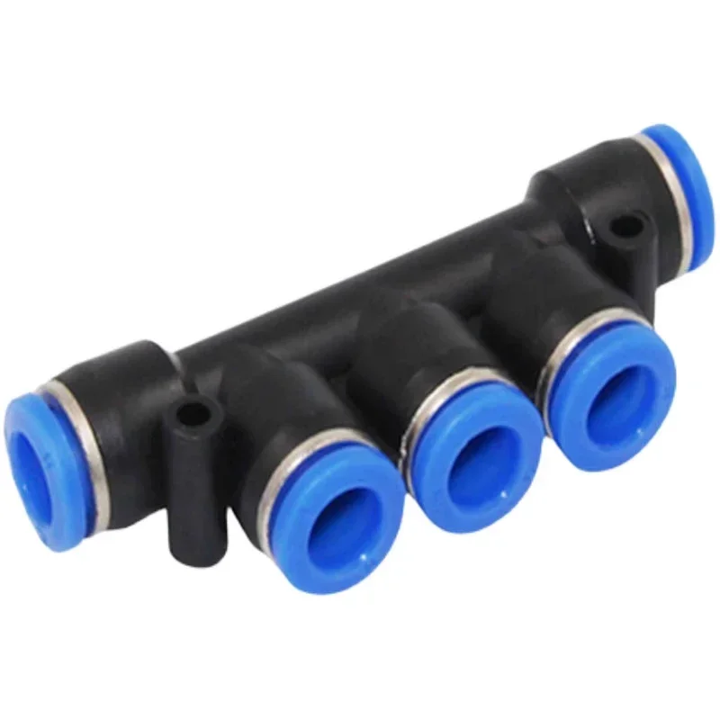 50/100/500/1000PCS PK Five-Way Quick Connector PK4/6/8/10/12mm Quick Plug Air Distributor Variable Diameter Water Pipe Connector