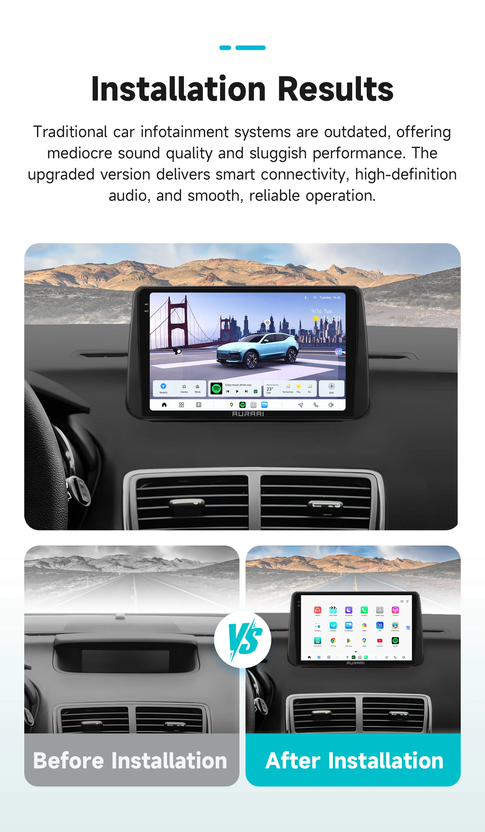 Hizpo Intelligenter Auto-Bildschirm 8GB+256GB für Opel Meriva B 2009-2014 CarPlay Android Auto Radio GPS RDS 4G Multimedia-Stereoanlage WIFI – Detail 5