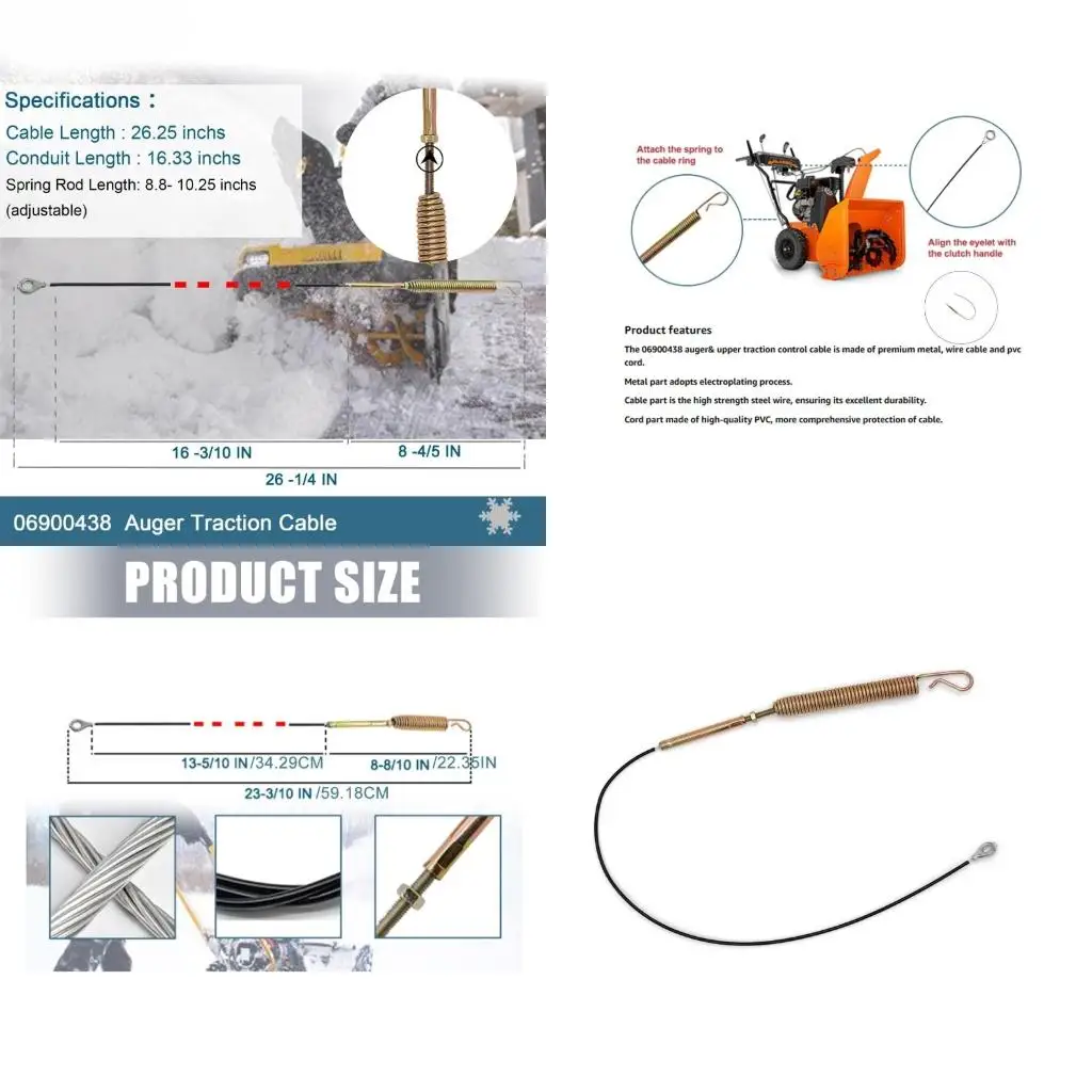 

Гибкий шнур для холодной погоды, буксирный кабель для снегоочистителя, устойчивый к истиранию дизайн, высокое качество