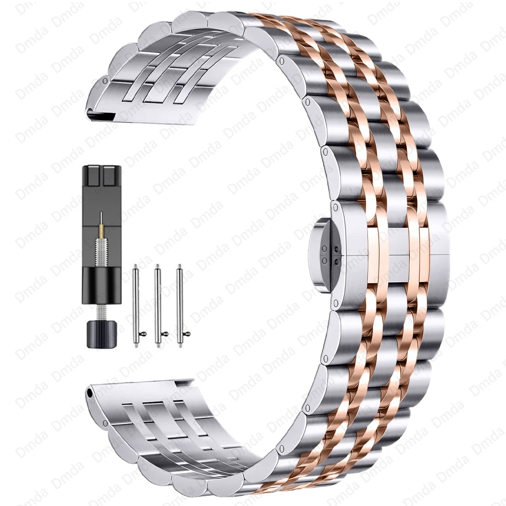 20/22mm Stainless Steel Strap For Polar Pacer /IGNITE 2 /Unite Wristband Bracelet For POLAR Grit X Pro/Vantage M2 M Metal Bands