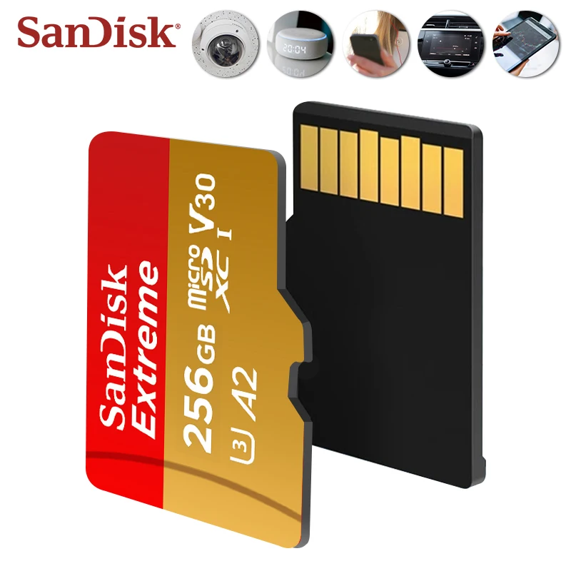 Lexar Extreme V30 MicroSD TF Card Original Memory Card for Drones Action Camera Max 190Mb/s Micro SD Card 32GB 64GB 128GB 256GB