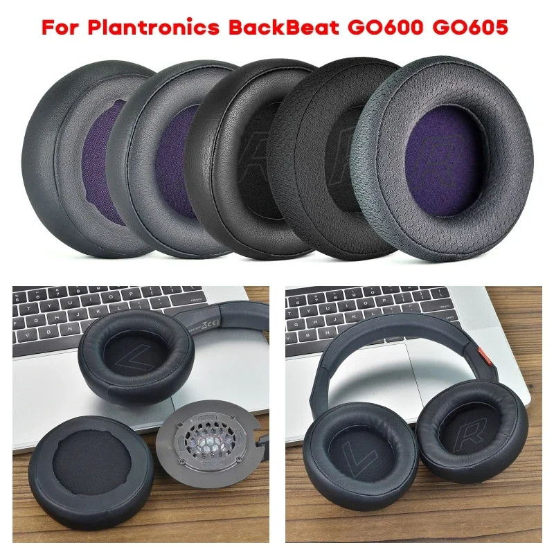 

Replacement Headphone Ear pads Suitable for Plantronics BackBeat GO600 GO605 Headset Thick Sponge Ear Cushion Fabric Earpads