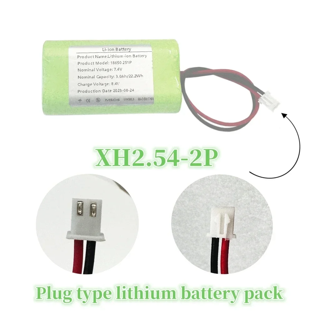 2 s1p 7.4V 3000mah 18650 batteria al litio ricaricabile per amplificatore accessori per giocattoli di potenza luci a LED apparecchiature di sicurezza