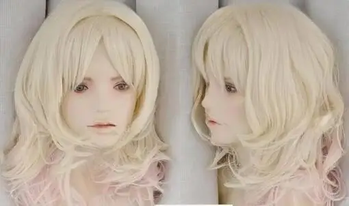 Komori Yui Blonde & Pink Gradual Wavy Change Cosplay Wigs