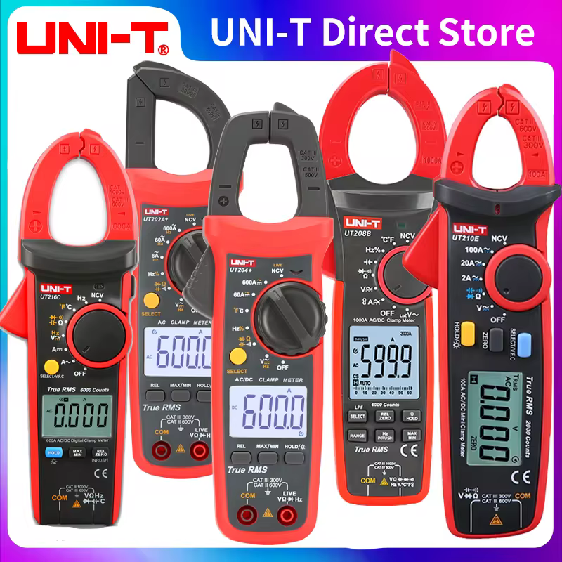 UNI-T ut216 סדרה אמיתית rms אמיתי מהדק דיגיטלי ut216a ut216c ut216b ut216c ut216d 600a מקסימום/min/מצבי יחסית ncv flashlight vfc