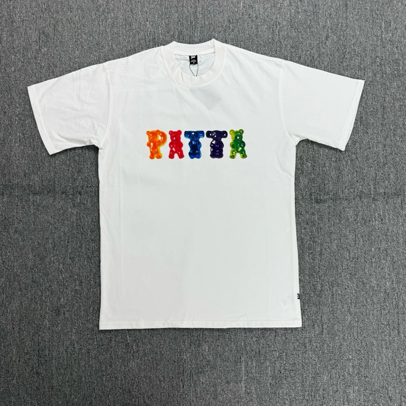 High Street Men's Clothing Patta T-shirt Summer Fashionable Graffiti Print Short Sleeve Daily Casual PATTA Top Tee