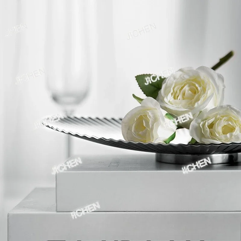 

Легкая роскошная тарелка с фруктами, украшение в скандинавском стиле, модная домашняя тарелка для закусок, подарок