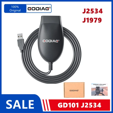 Диагностический Инструмент GODIAG GD101 J2534, Совместимый С J2534 Passthru ELM327 Для Стандартных Автомобилей J1979
