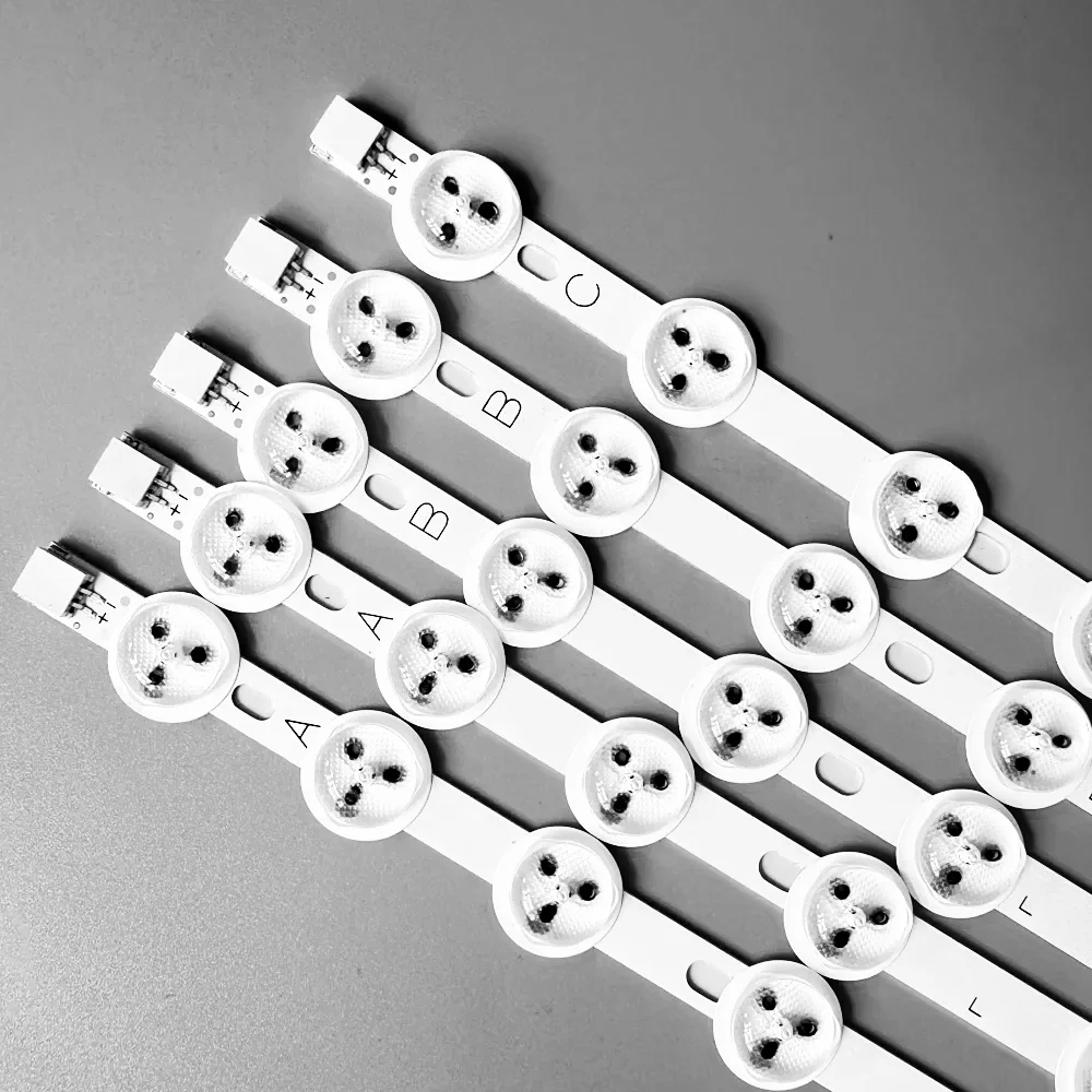 TV LED Bars For  40PFL3008H-12 40PFL3008K/12 40PFL3028H/12 40PFL3018H/12 LED Backlight Strips Kit 9LED Lamps Lens 5 Bands