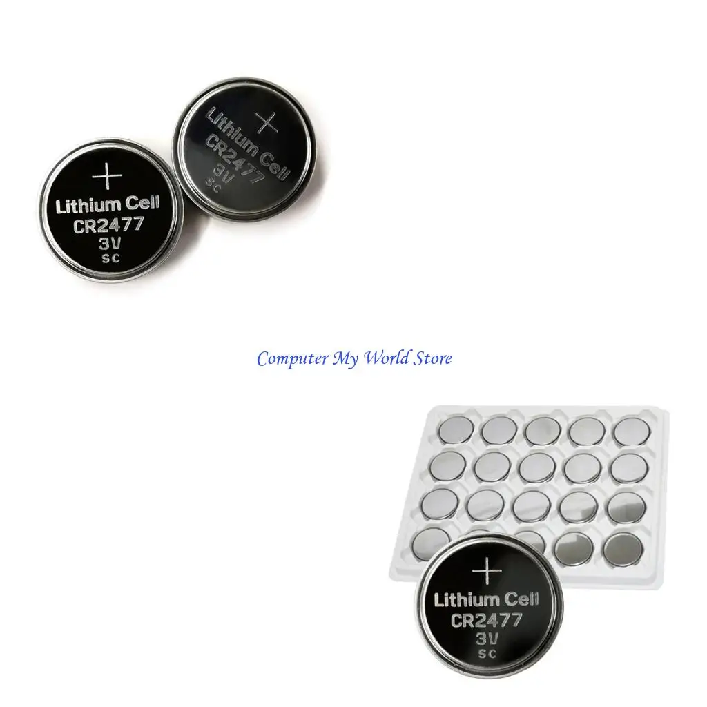 Пакет 5 % длительной батареи CR2477 3 В 1000 мАч для DIY Small Electronics