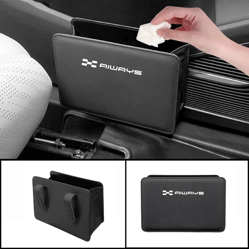 Car Storage Bag Hanging Chair Door Storage Box Under Seat Back Trash Bag for  Aiways U5 PRO U6 U7 Car Styling Accessories